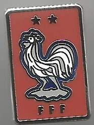 Badge Football Association France 2 stars red